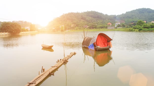 boat on the river