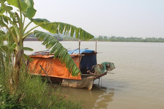 boat on the river