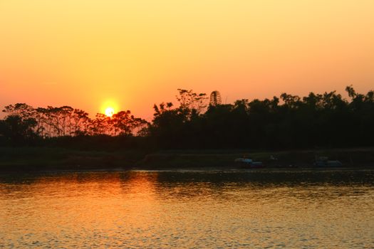 boat on the river