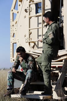 IRAQ, Gwer: Iraqi Kurdish Peshmerga fighters clear the area of Gwer, near Erbil,  Iraq from mines on December 2, 2015.