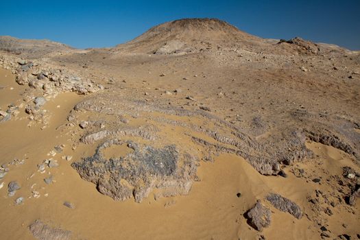 Crystal mountain, the hill near Farafra oasis ,Egypt