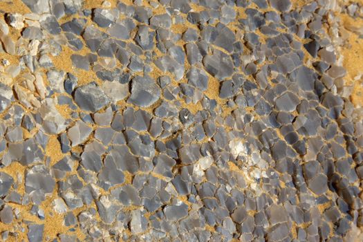 Detail of crystal vein in the sand,Crystal mountain,Egypt