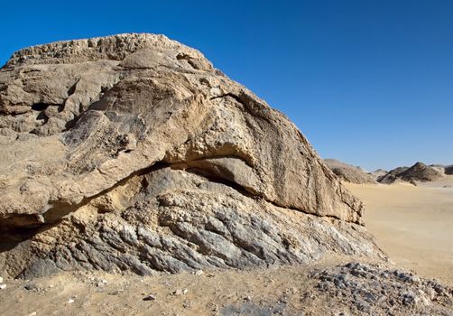 Crystal mountain, the hill near Farafra oasis ,Egypt