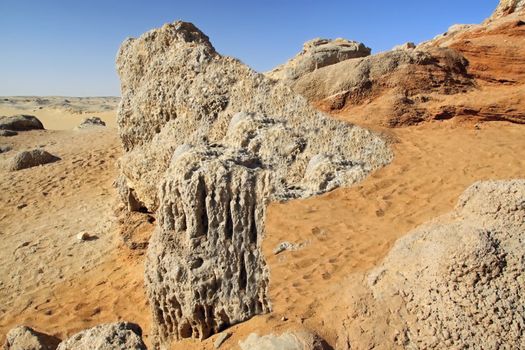 Crystal mountain, the hill near Farafra oasis ,Egypt