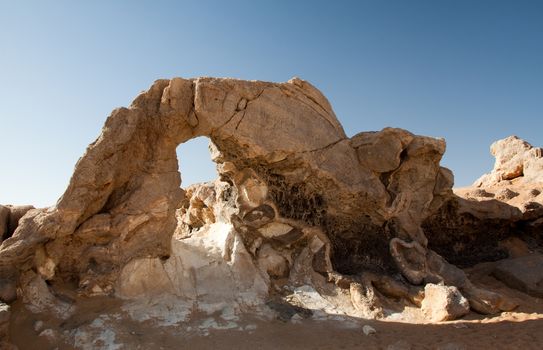 Crystal mountain, the crystal hills near Farafra oasis ,Egypt