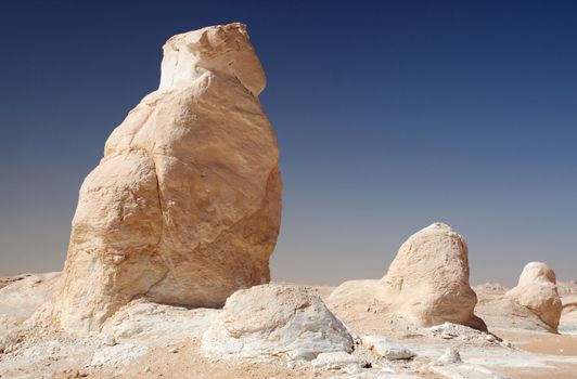  the Rock formations at the Western White Desert National Park, Egypt