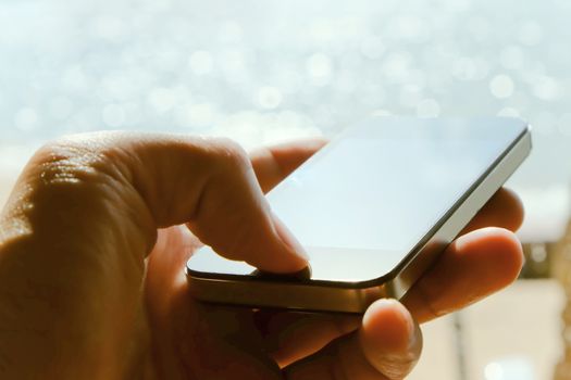 Close up image of Smart Phone background