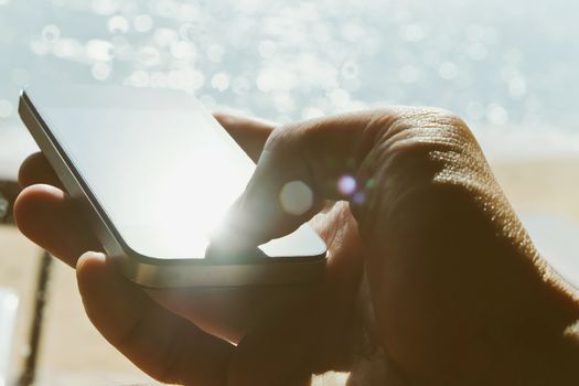 Close up image of Smart Phone background