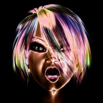 Digital Visualization of a female Face