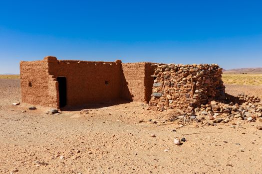 hut the Berbers in Western Sahara, Morocco
