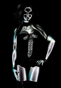 Digital Illustration of a gothic Female