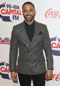UNITED KINGDOM, London: Marvin Humes attends the Capital FM Jingle Bell Ball at 02 Arena in London on December 6, 2015. 