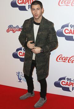 UNITED KINGDOM, London: Nick Jonas attends the Capital FM Jingle Bell Ball at 02 Arena in London on December 6, 2015. 