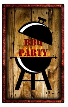 BBQ menu illustration.