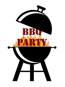 BBQ menu illustration.