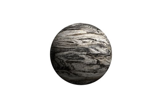 Illustration of a alien planet isolated on a white background.