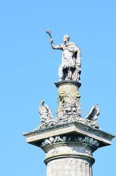 Statue of victory on top of column