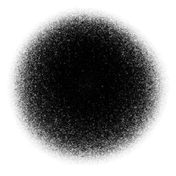 Hand drawing of black circle  on white square by chalk . use for background . 