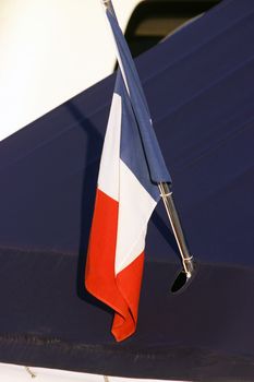 French Flag on the Back of a Yacht