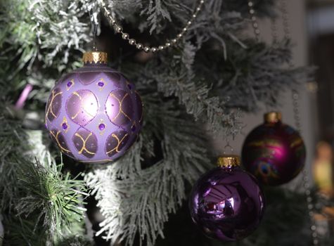 Background with Christmas balls.