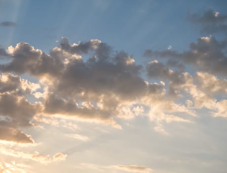 Sunset sky and cloud.