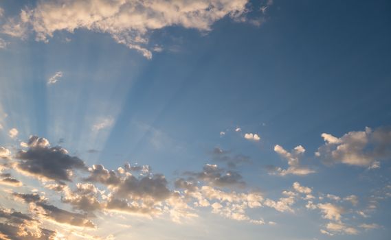 Sunset sky and cloud.