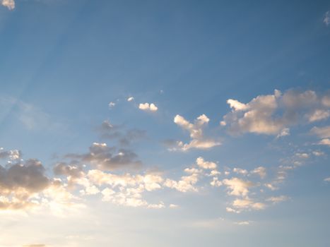 Sunset sky and cloud.