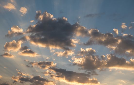 Sunset sky and cloud.