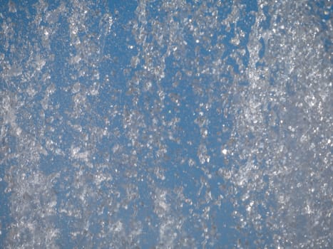 Water splash With blue background