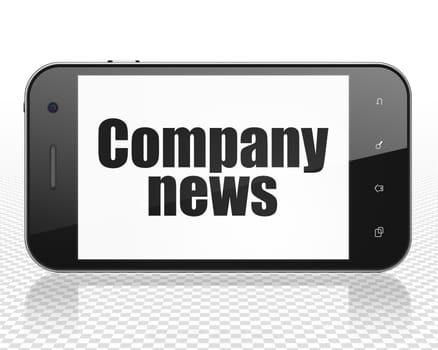 News concept: Smartphone with black text Company News on display