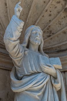 Christ Teaching Sculpture in Prcanj, Montenegro