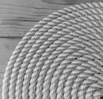 Rope Coil black and white