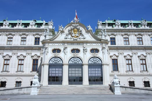 Baroque castle Belvedere in Vienna, Austria