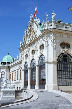 Baroque castle Belvedere in Vienna, Austria