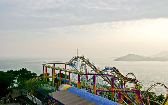 Roller Coaster in Hong Kong