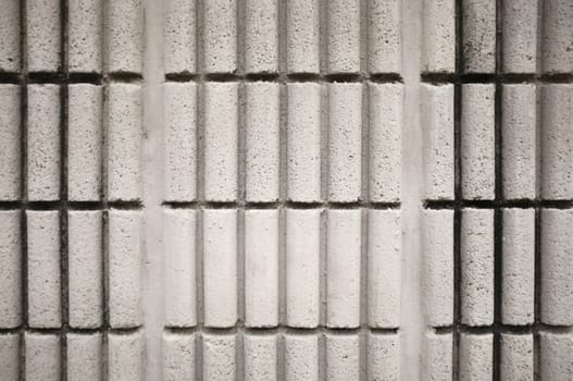 Texture of stained cement wall in pale beige color