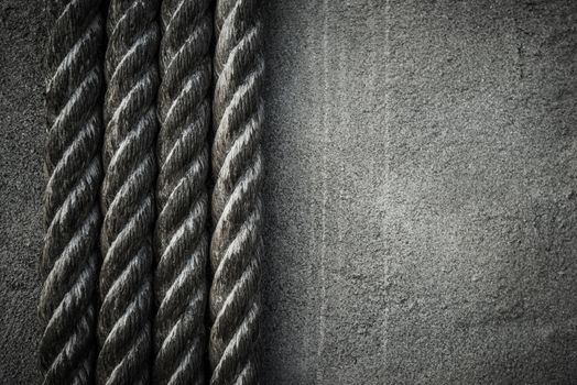 Four Ropes Background in Black and White.