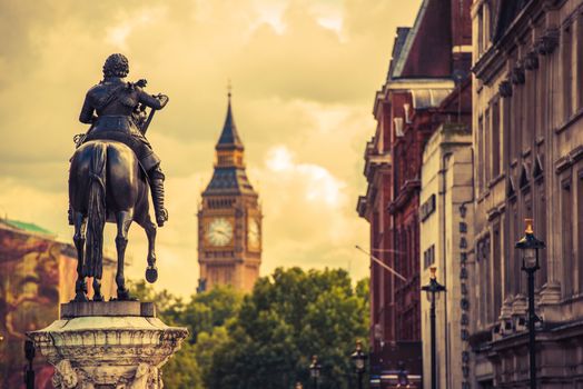 London Charles I Statue. Equestrian Statue of Charles I, Charing Cross, London, United Kingdom. London Symbols.
