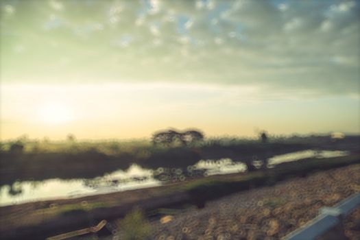 Beautiful sunset at a lake, abstract background, nature background