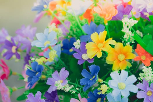 The background image of the colorful flowers, background nature