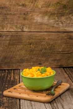 Bowl of homemade macaroni and cheese sauce.