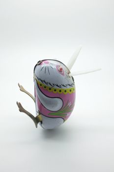 Wind-up vintage toy rabbit