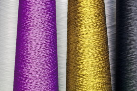 Colorful spool of thread