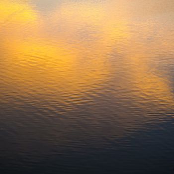 ripple water at sunset