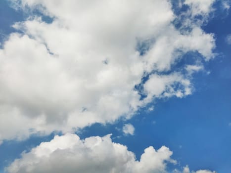 blue sky and big white cloud