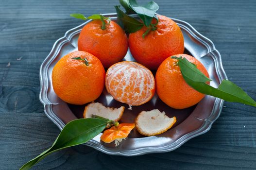 Mandarin orange fruit typical of winter, italy