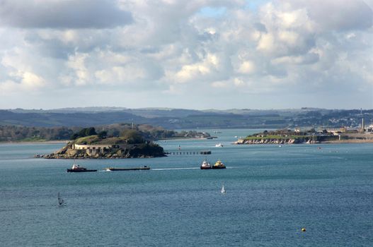 Views around Plymouth Sound, the Hoe and historic buildings.