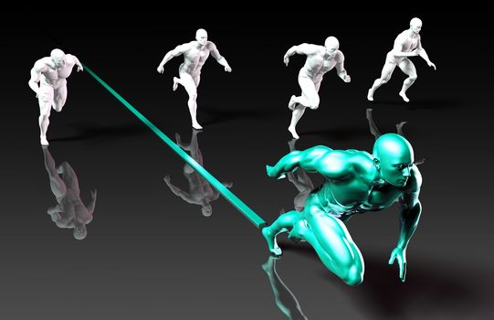Fitness Training Program as a Art Concept