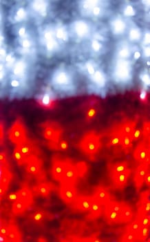 Red  holiday bokeh. Abstract Christmas background