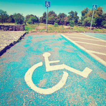 Parking for Disabled People on the Golan Heights in Israel, Instagram Effect